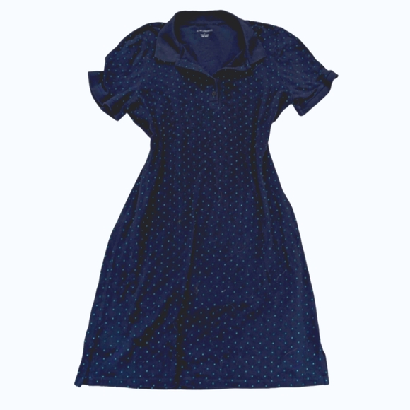 Appleseed's Dresses Appleseeds Blue And White Polka Dot Dress